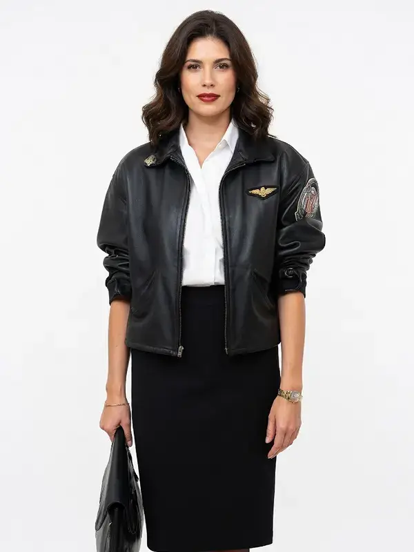 Charlie Kelly McGillis Top Gun Jacket