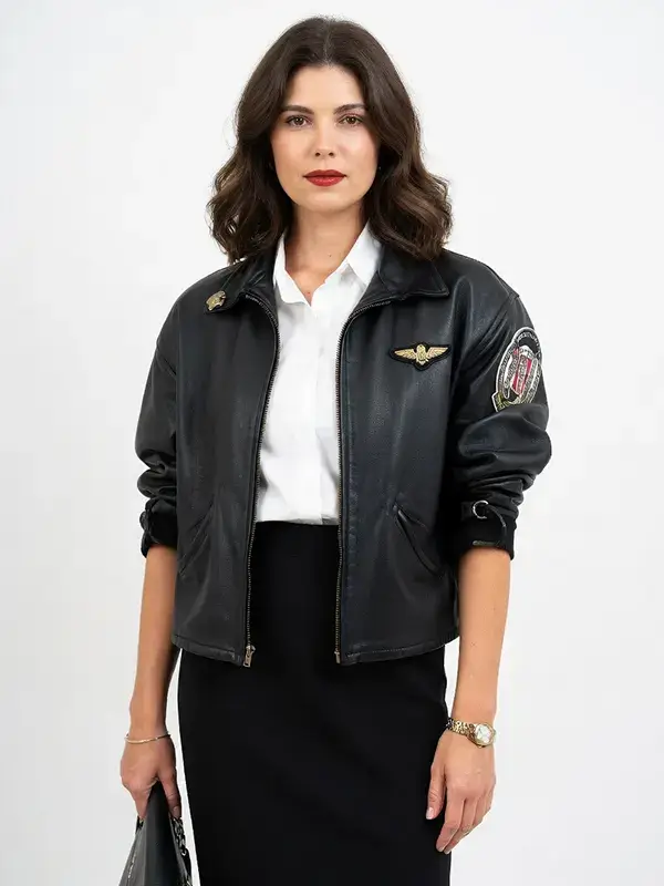 Charlie Kelly McGillis Top Gun Jacket