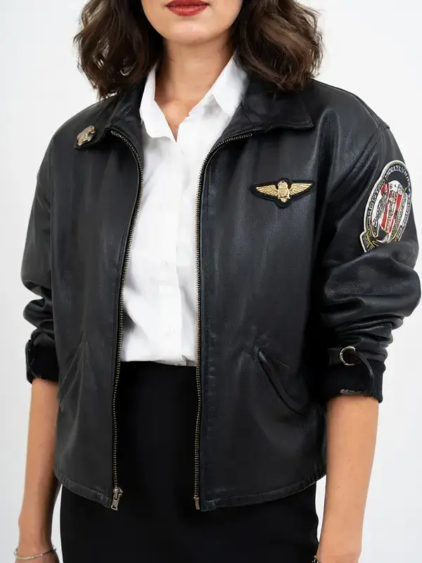 Charlie Kelly McGillis Top Gun Jacket
