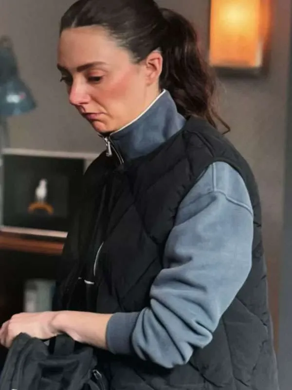 Ted Lasso S04 Alice Chilton Black Quilted Vest