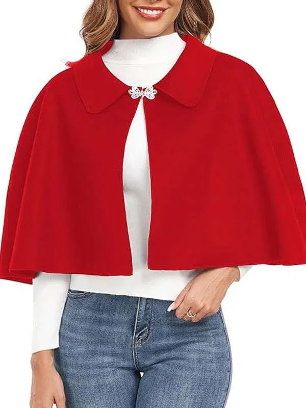 Christmas Red Crop Cape
