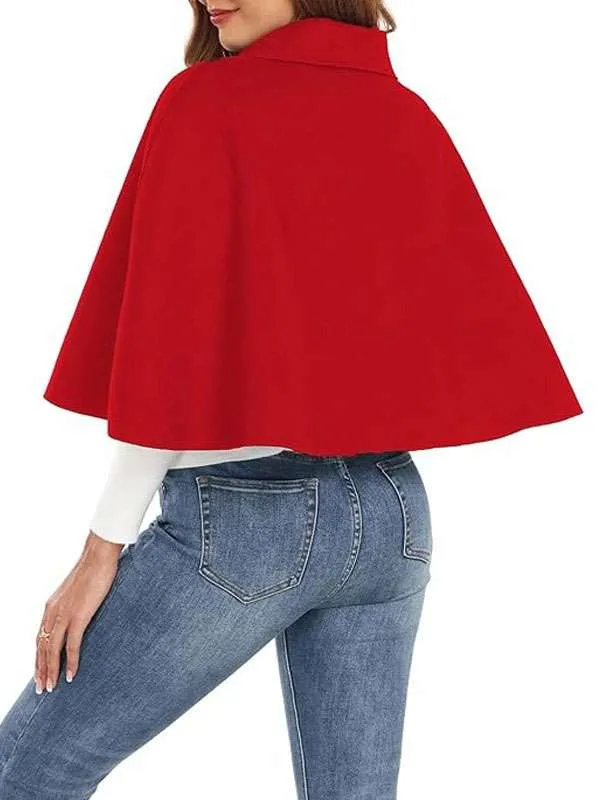 Christmas Red Crop Cape