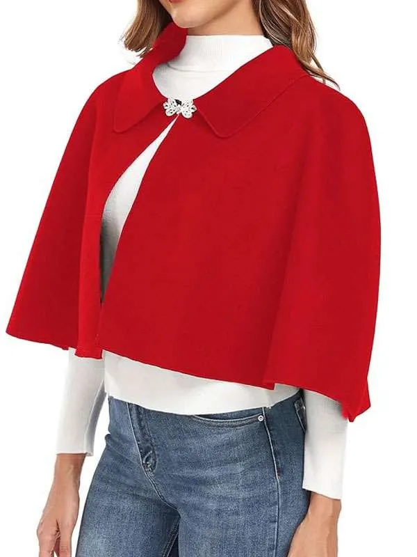 Christmas Red Crop Cape